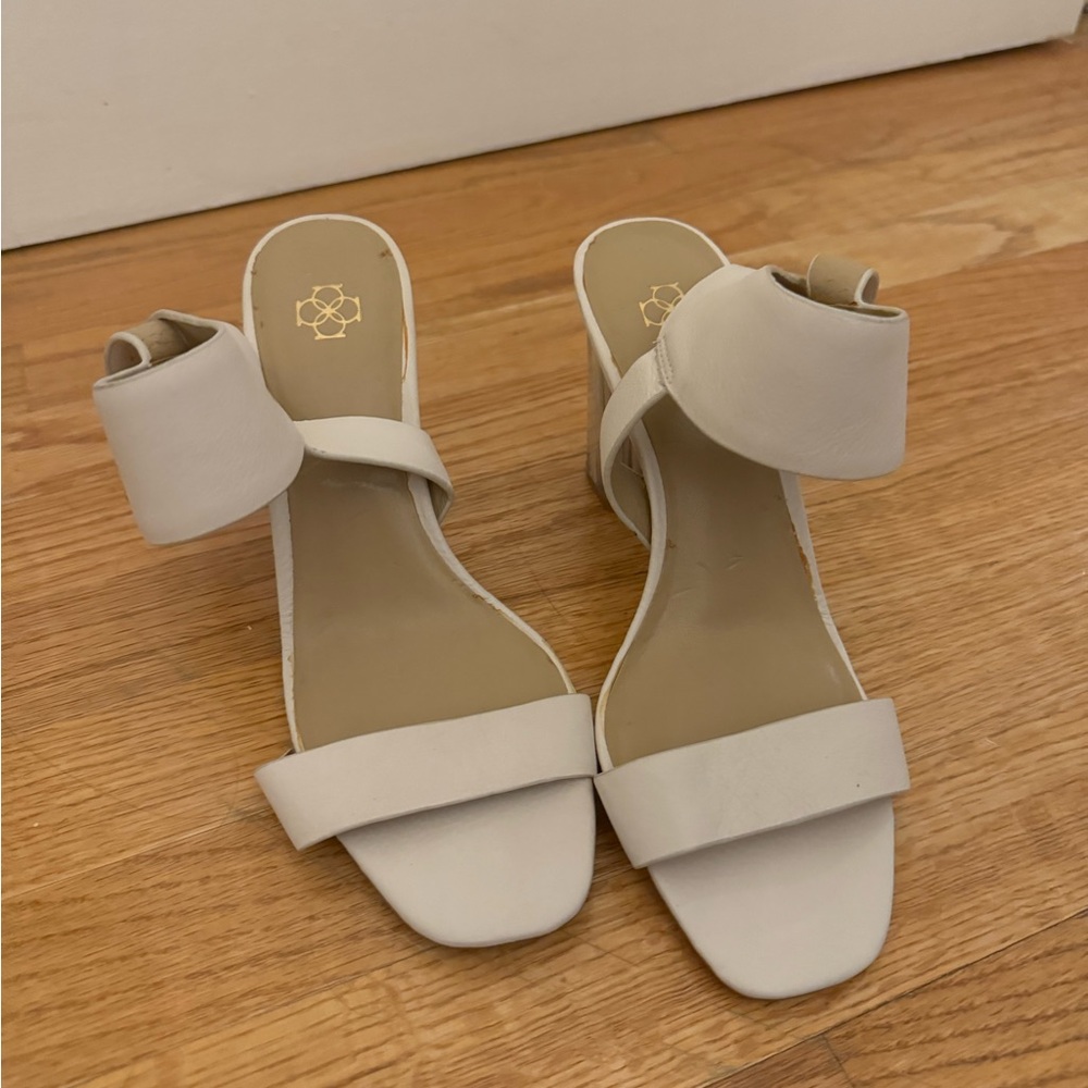 Ann Taylor Cream block heels